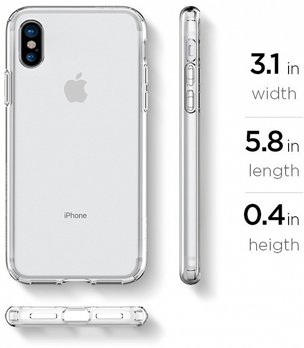 картинка Чехол Spigen  Liquid Crystal для iPhone X  от магазина Store Name